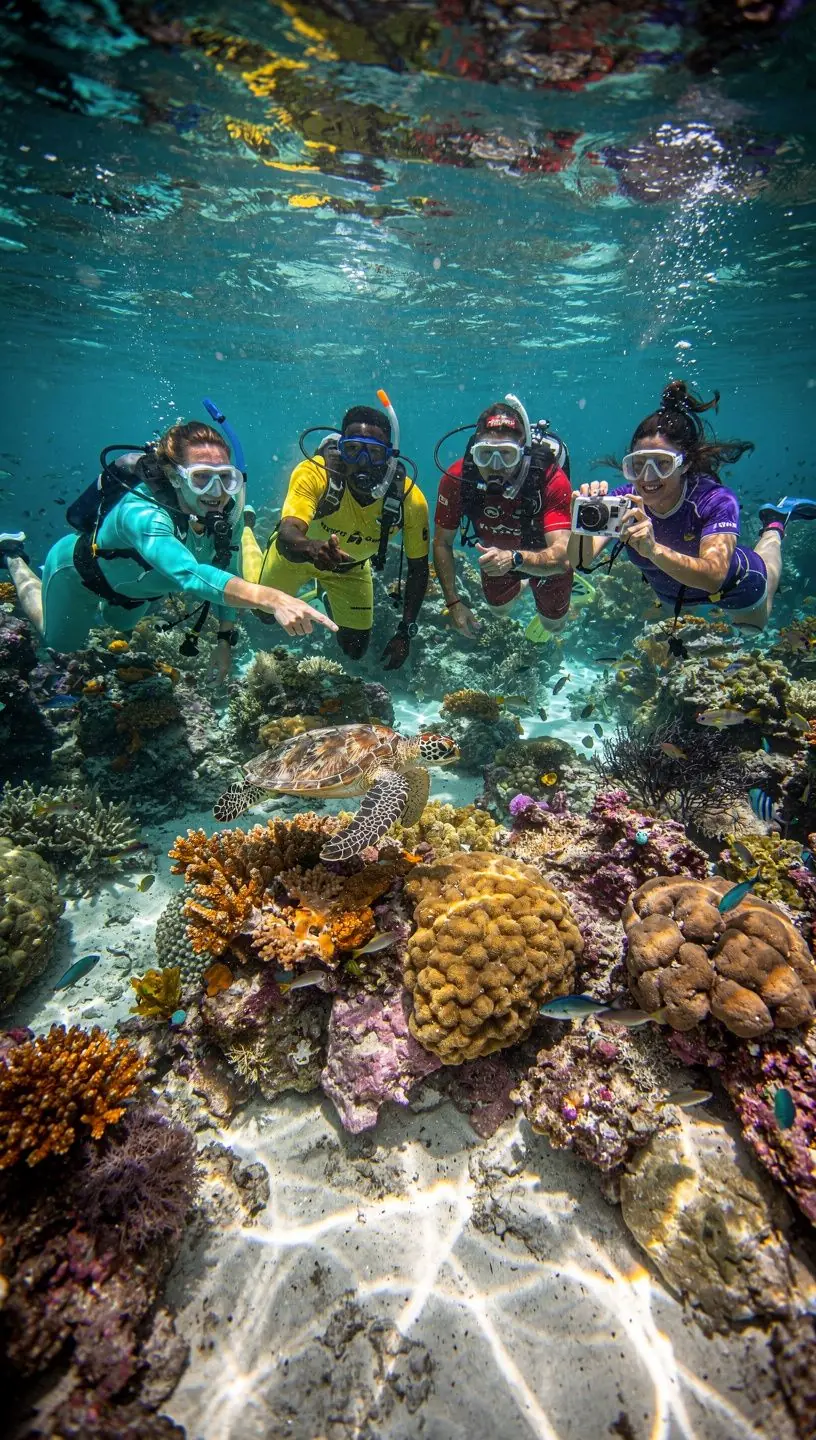 Роскошный курорт на берегу океана с удобными шезлонгами и уютными беседками.
